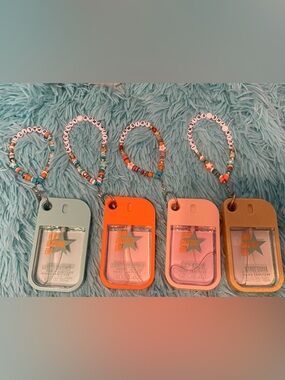 Taylor Swift Inspired Hand Sanitizer Keychain Set of 4- Mint, Orange, Pink, Gold